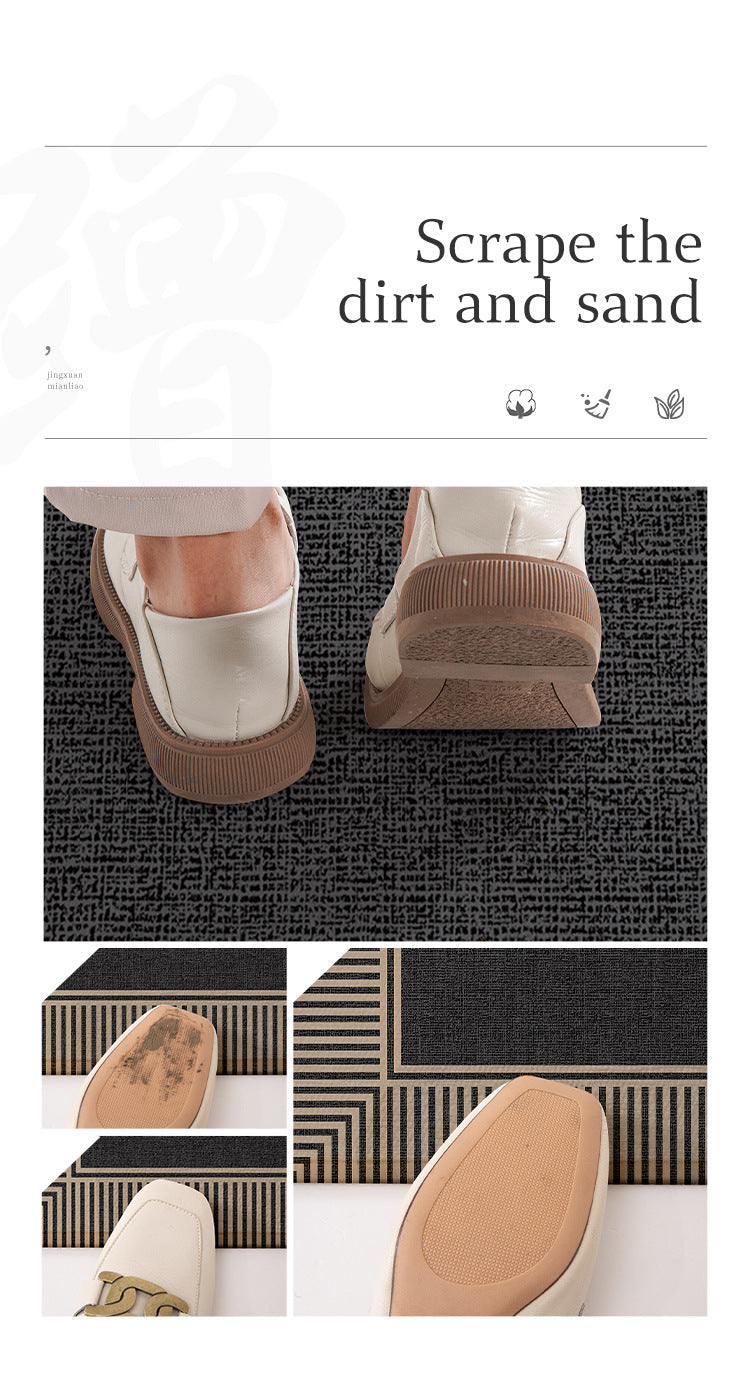50*80cm Brown Style 1 Geometric Patterns Outdoor Entryway Mat - Non-Slip Welcome Rug for Front Door V888-ELOSUNG21390