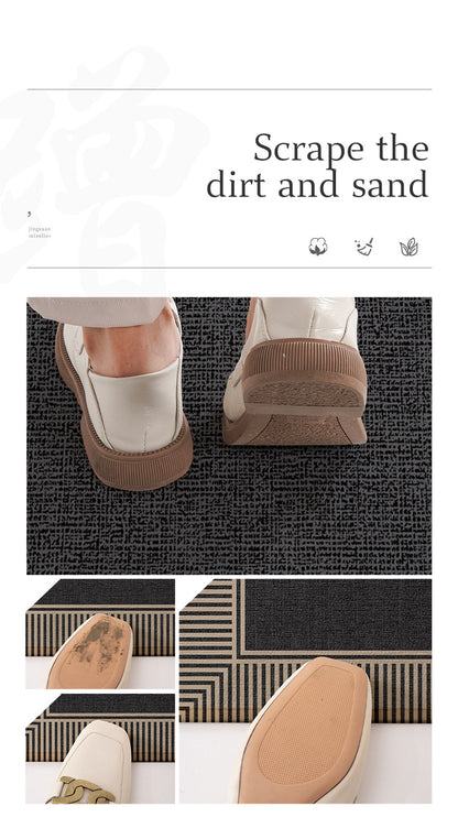 50*80cm Brown Style 1 Geometric Patterns Outdoor Entryway Mat - Non-Slip Welcome Rug for Front Door V888-ELOSUNG21390