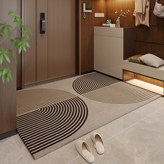 50*80cm Brown Style 5 Geometric Patterns Outdoor Entryway Mat - Non-Slip Welcome Rug for Front Door V888-ELOSUNG21394