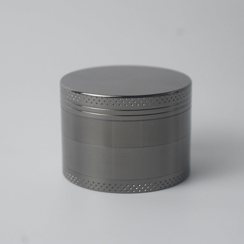 Grey Premium 4-Layer Zinc Alloy Herb Grinder - Magnetic Lid & Fine Grinding, 63mm, 162g V888-ELOSUNG21644