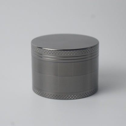 Grey Premium 4-Layer Zinc Alloy Herb Grinder - Magnetic Lid & Fine Grinding, 63mm, 162g V888-ELOSUNG21644