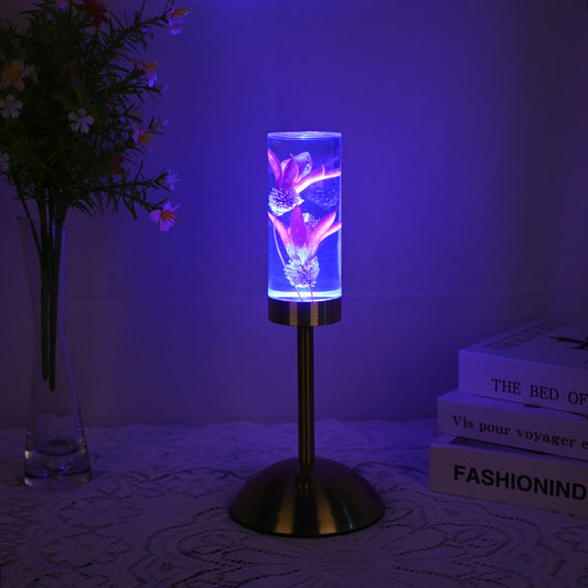 lily Eternal Flower Acrylic Table Lamp - Color-Changing LED, USB Rechargeable, Touch Control V888-ELOSUNG21684