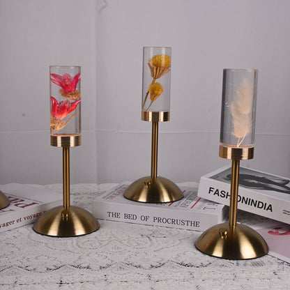 lily Eternal Flower Acrylic Table Lamp - Color-Changing LED, USB Rechargeable, Touch Control V888-ELOSUNG21684