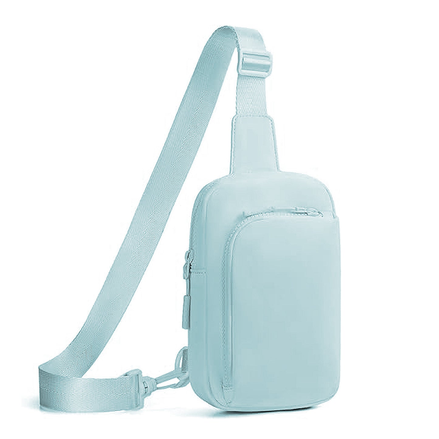 Light Blue Trendy Waterproof Sling Bag - Lightweight Crossbody Chest Pack, Adjustable Strap V888-ELOSUNG21712