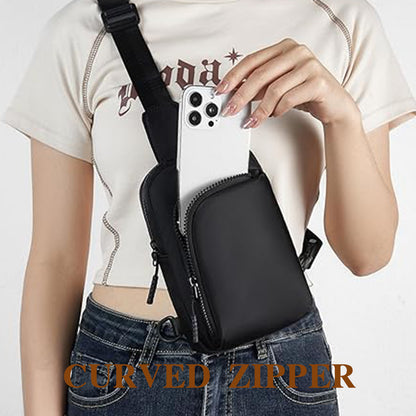 Light Blue Trendy Waterproof Sling Bag - Lightweight Crossbody Chest Pack, Adjustable Strap V888-ELOSUNG21712