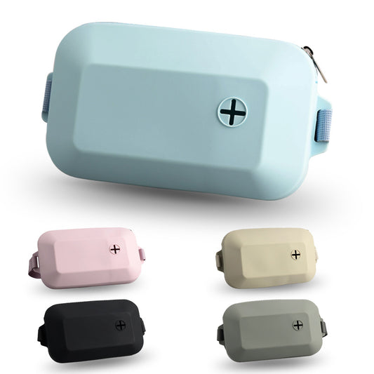 Black Silicone Pet Treat Pouch for Dog Training - Portable Waist Bag with Waste Bag Holder V888-ELOSUNG21718