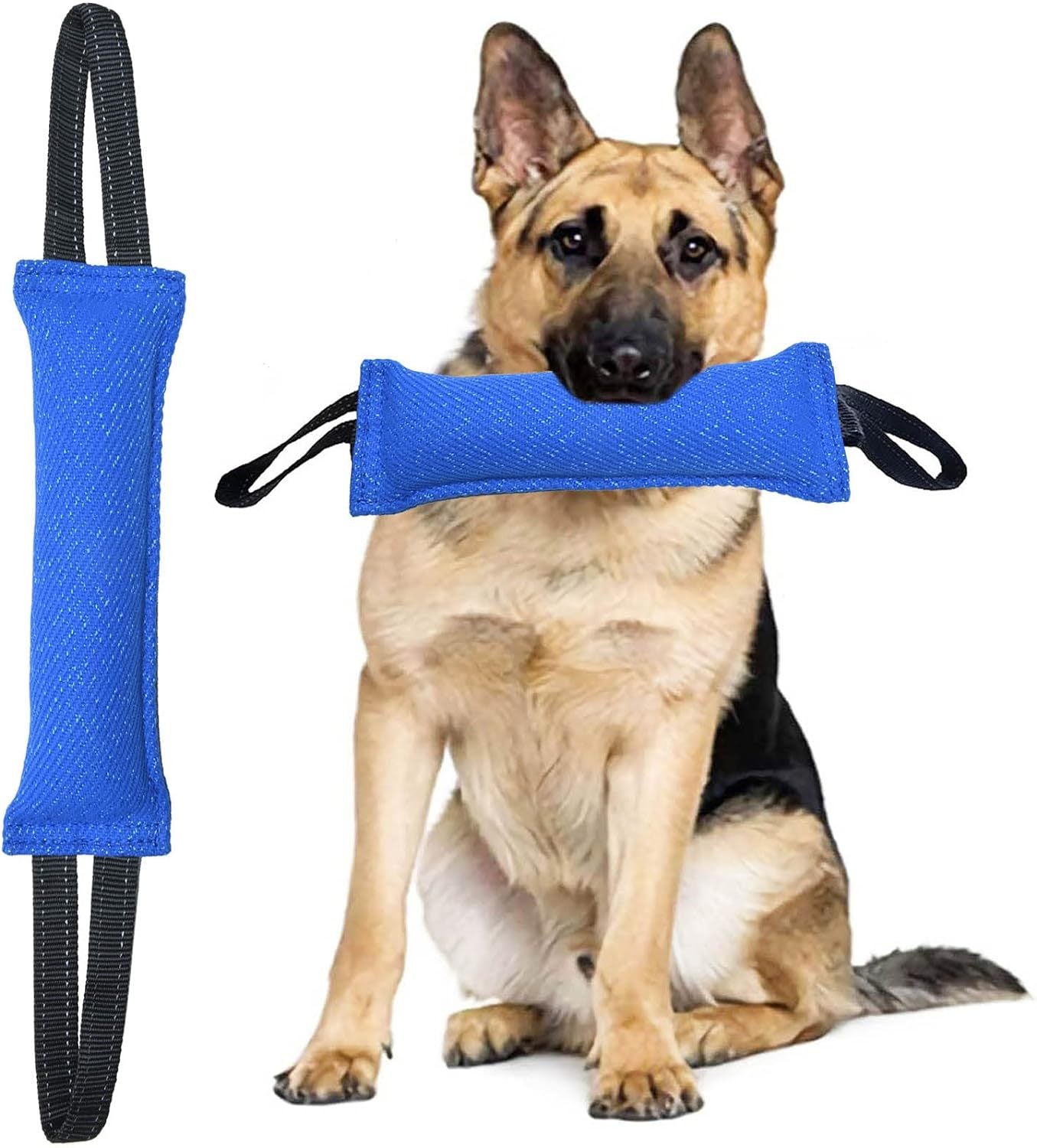 Blue Durable 2-Pack Tug-of-War Dog Training Toy - Tear-Resistant, Safe & Interactive for All Breeds V888-ELOSUNG21856