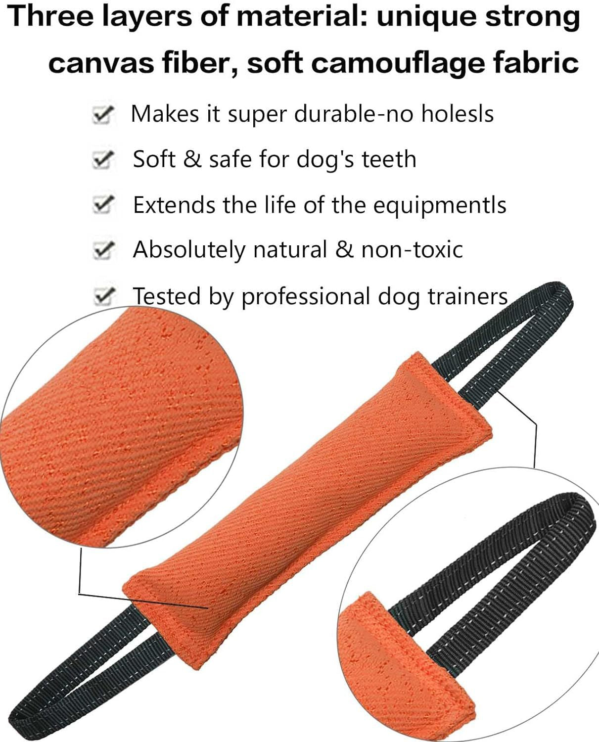 Blue Durable 2-Pack Tug-of-War Dog Training Toy - Tear-Resistant, Safe & Interactive for All Breeds V888-ELOSUNG21856