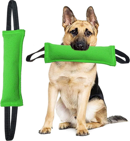 Green Durable 2-Pack Tug-of-War Dog Training Toy - Tear-Resistant, Safe & Interactive for All Breeds V888-ELOSUNG21857