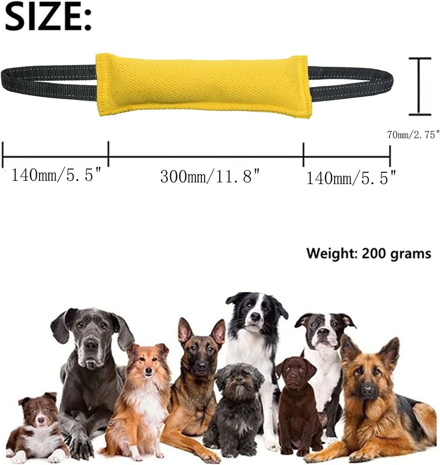 Green Durable 2-Pack Tug-of-War Dog Training Toy - Tear-Resistant, Safe & Interactive for All Breeds V888-ELOSUNG21857