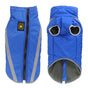 Size 3XL Blue Reflective Winter Dog Jacket - Warm & Waterproof Outdoor Coat for Large Breeds V888-ELOSUNG21898