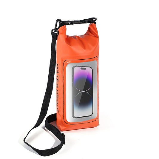 Orange 2L Waterproof Phone Pouch - Multi-Functional PVC Dry Bag for Swimming and Water Activities V888-ELOSUNG21928