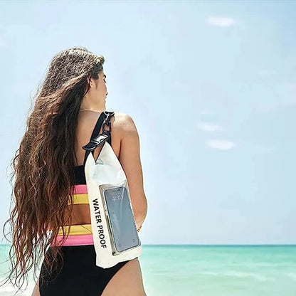 Purple 2L Waterproof Phone Pouch - Multi-Functional PVC Dry Bag for Swimming and Water Activities V888-ELOSUNG21929