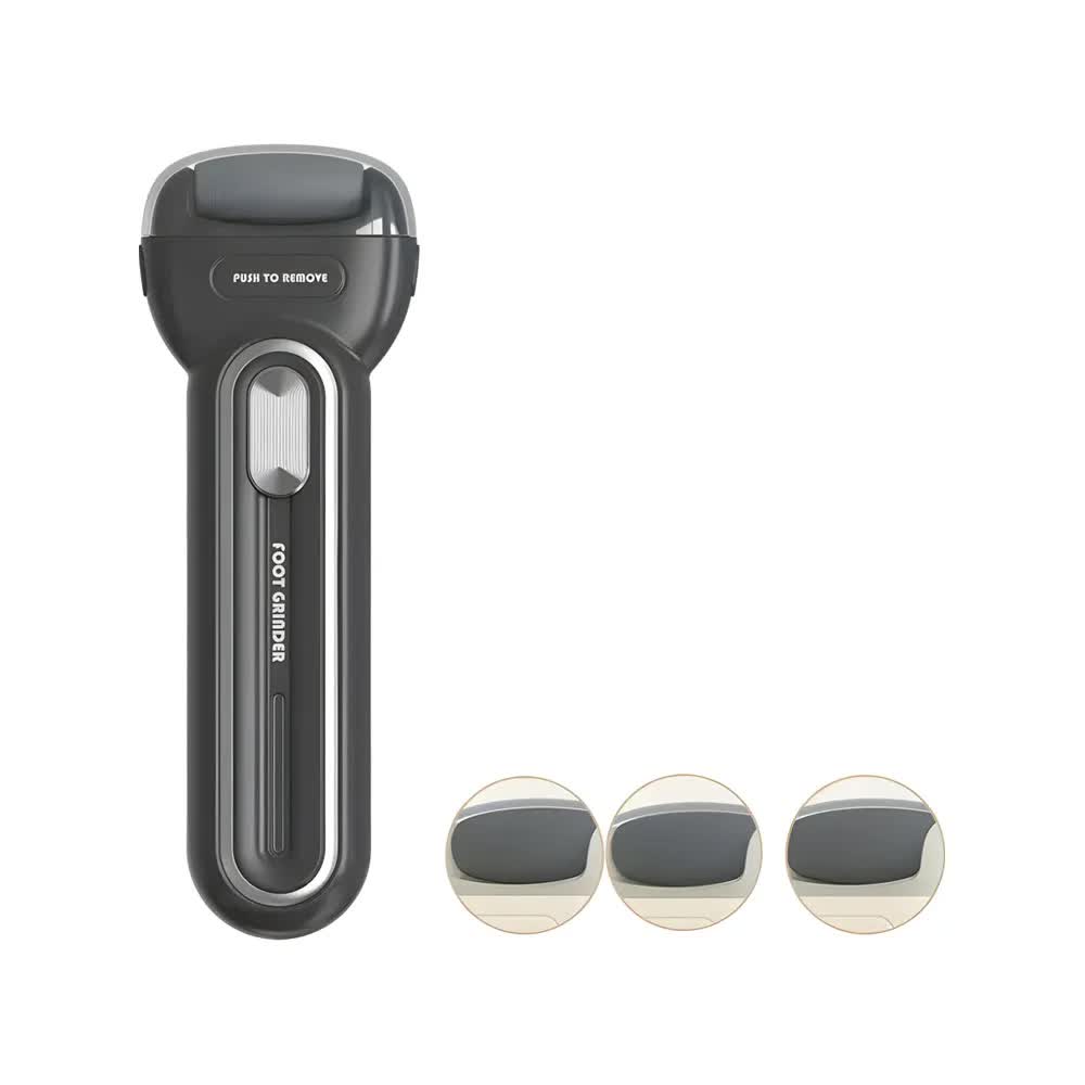 Black Electric Foot Grinder with USB Charging - Dual-Speed Callus Remover for Smooth, Exfoliated Feet V888-ELOSUNG21967