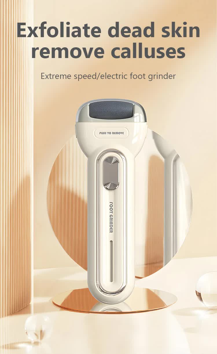 Black Electric Foot Grinder with USB Charging - Dual-Speed Callus Remover for Smooth, Exfoliated Feet V888-ELOSUNG21967