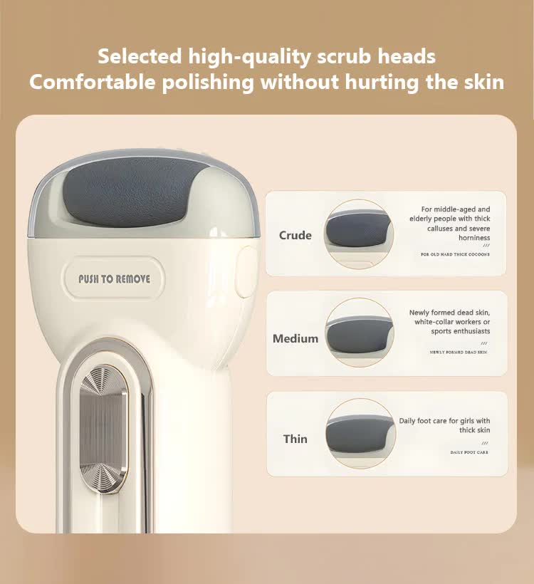 Black Electric Foot Grinder with USB Charging - Dual-Speed Callus Remover for Smooth, Exfoliated Feet V888-ELOSUNG21967