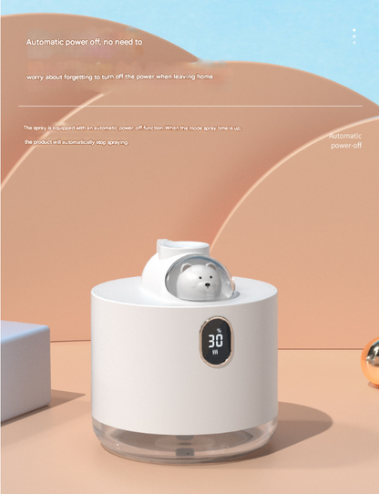 White Astronaut Humidifier with LED Night Light - Whisper Quiet for Bedroom V888-ELOSUNG22075