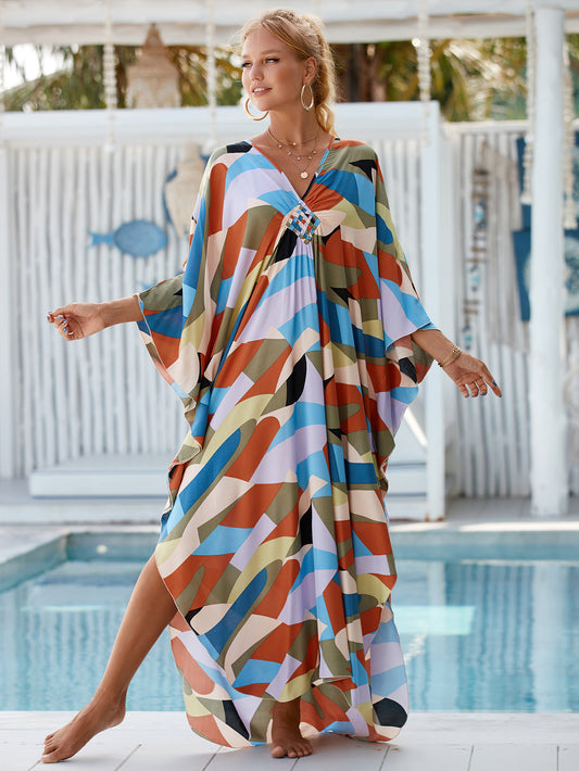 Style 11 Loose Fit Caftan Dress - Resort Style Beach Coverup for Women V888-ELOSUNG22200