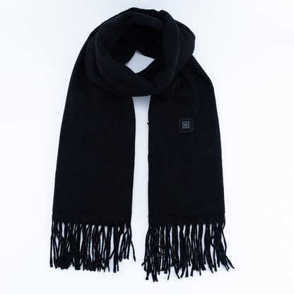 Black Heated Scarf - Electric Warming Scarf, Winter Outdoor Essential (Without power bank) V888-ELOSUNG22225