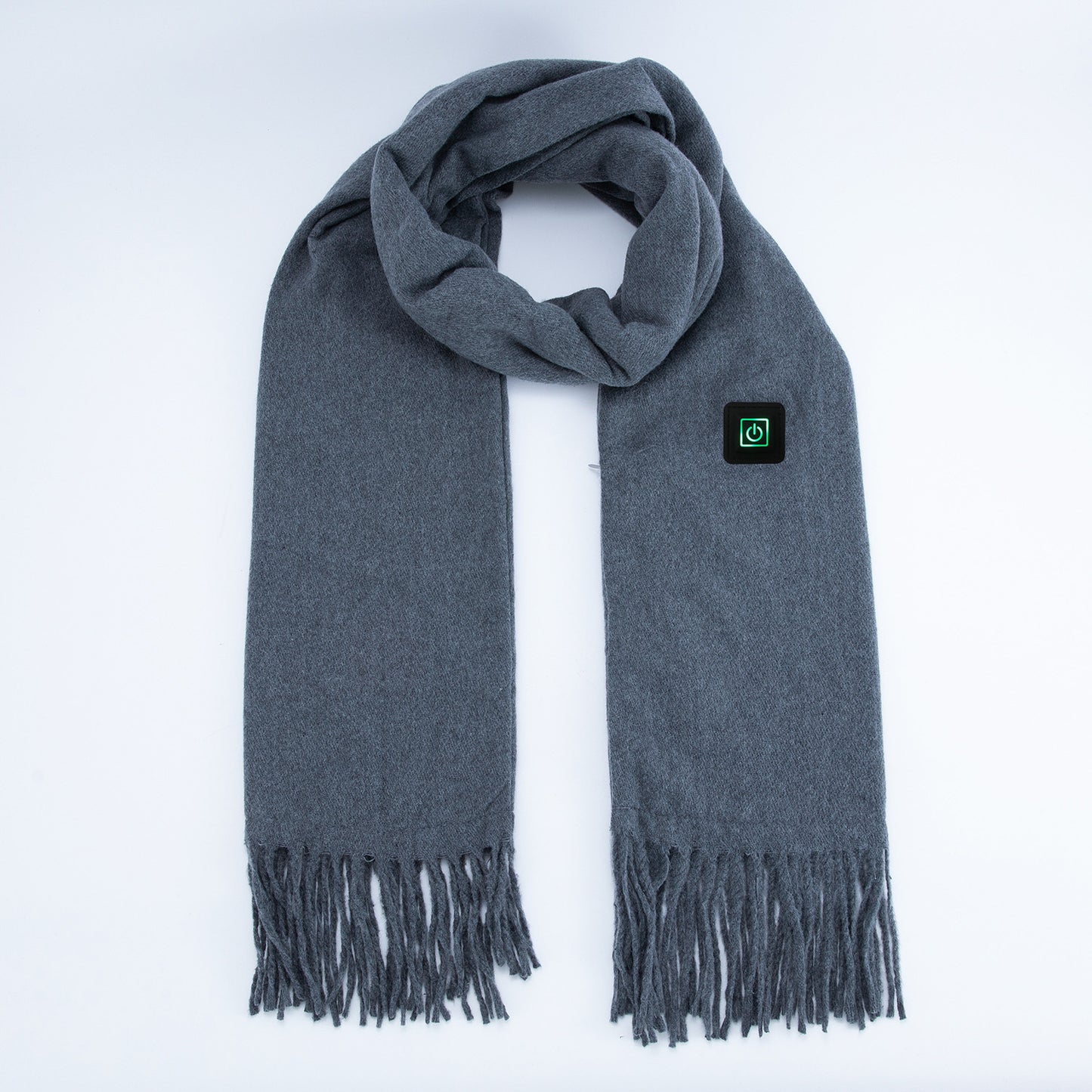 Gray Heated Scarf - Electric Warming Scarf, Winter Outdoor Essential (Without power bank) V888-ELOSUNG22226