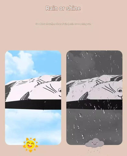 Panda Back Cute Cartoon Umbrella - Sun/Rain Umbrella V888-ELOSUNG22266