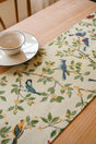Birds & Branch Table Runner - Jacquard Woven Beige with Tassels(33X200CM) V888-ELOSUNG22370