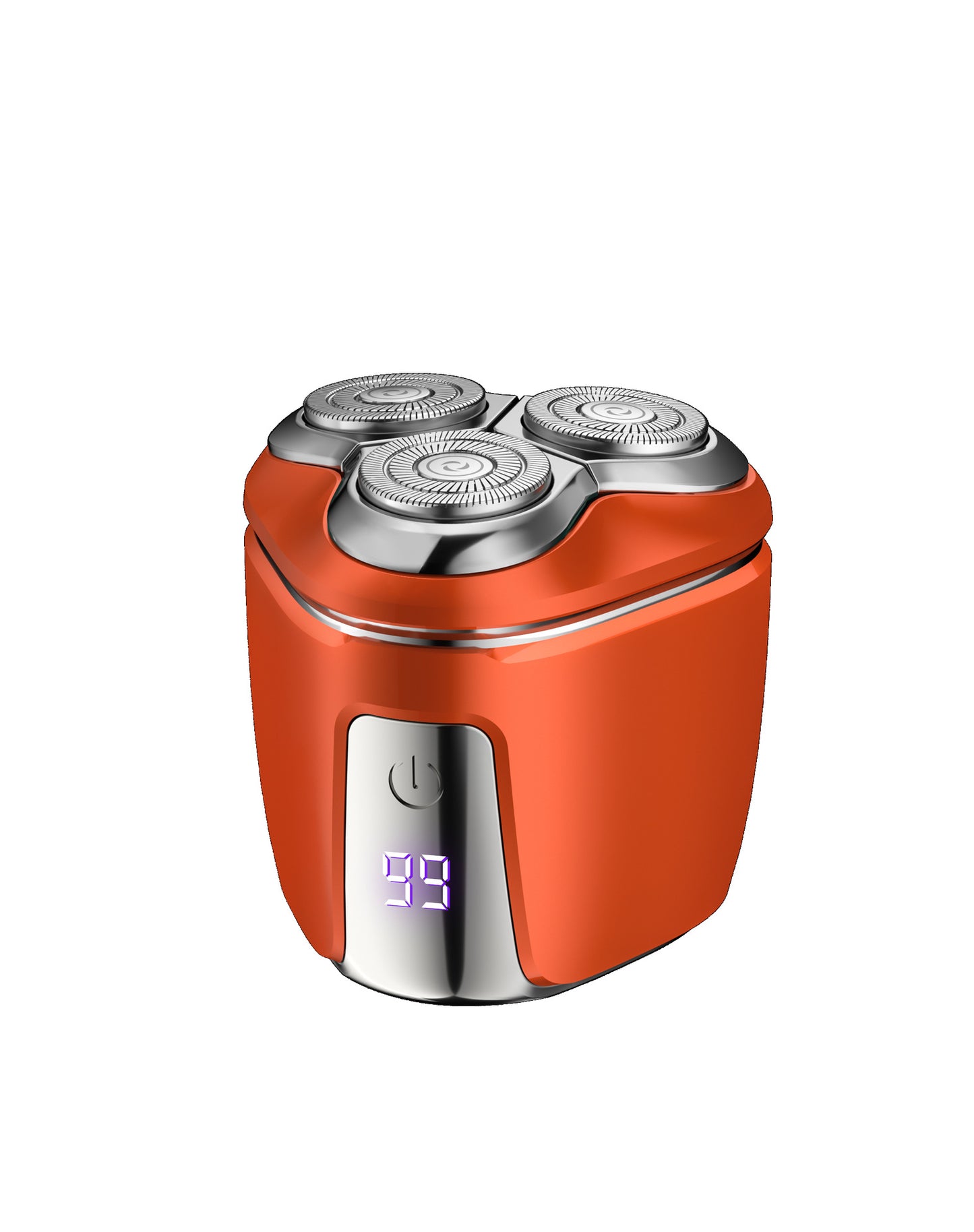 Orange Mini Electric Shaver for Men - Portable & Rechargeable Razor for Travel V888-ELOSUNG22556
