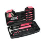 39-Piece Home Tool Kit - Pink Carbon Steel Hardware Set V888-ELOSUNG22562