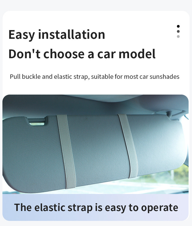 White double button Car Sun Visor Makeup Mirror with LED Light - Tri-Color, Touch Control V888-ELOSUNG22577