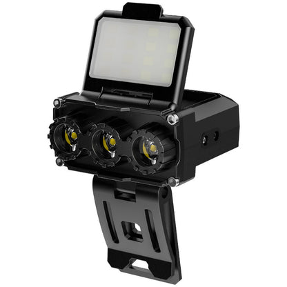 Black Rechargeable LED Headlight - Cap Light, Long Lasting Camping Light V888-ELOSUNG22588