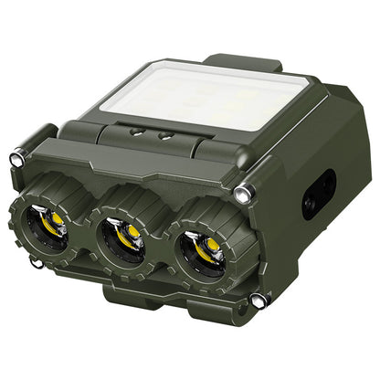 Green Rechargeable LED Headlight - Cap Light, Long Lasting Camping Light V888-ELOSUNG22589