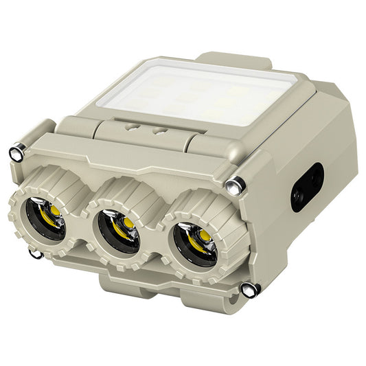 Beige Rechargeable LED Headlight - Cap Light, Long Lasting Camping Light V888-ELOSUNG22590