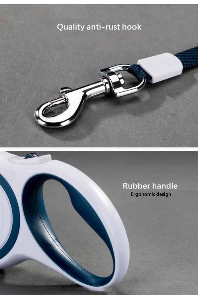Coffee 5M Pet Leash Retractable - Tangle-Free, Extendable Pet Leash for Walking V888-ELOSUNG22608