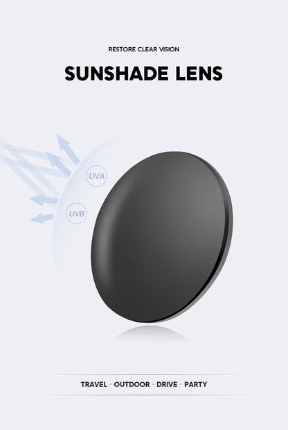 Gold + Black 2-PCS Retro Oval Sunglasses with UV Protection for Men & Women V888-ELOSUNG22680