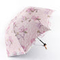 Pink Elegant Lace Parasol - UV Protection, Sun & Rain Umbrella, Tri-Fold Design V888-ELOSUNG22729