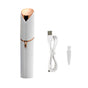White Mini Lipstick Electric Shaver - USB Rechargeable Facial Hair Remover V888-ELOSUNG22782