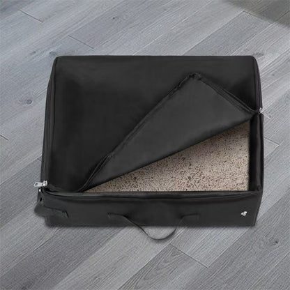 Black Portable Foldable Cat Litter Box - Waterproof Travel Litter Pan for Cats V888-ELOSUNG22800