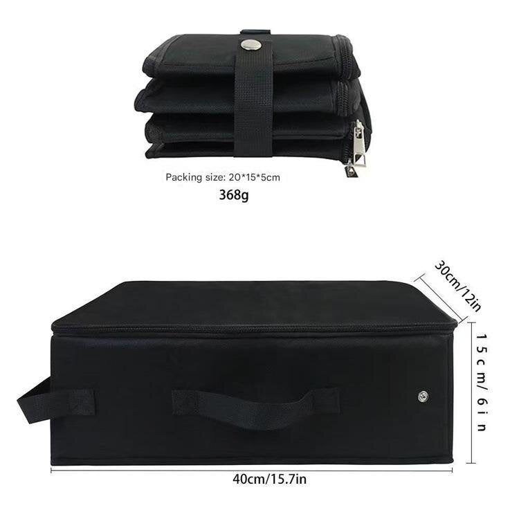 Black Portable Foldable Cat Litter Box - Waterproof Travel Litter Pan for Cats V888-ELOSUNG22800