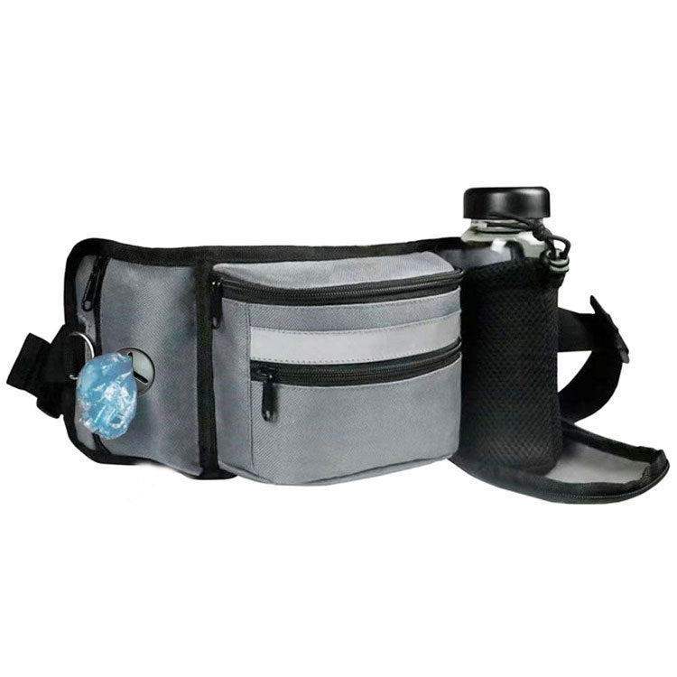 Multi-Function Dog Training Belt Bag with Water Bottle Holder - Grey V888-ELOSUNG22804