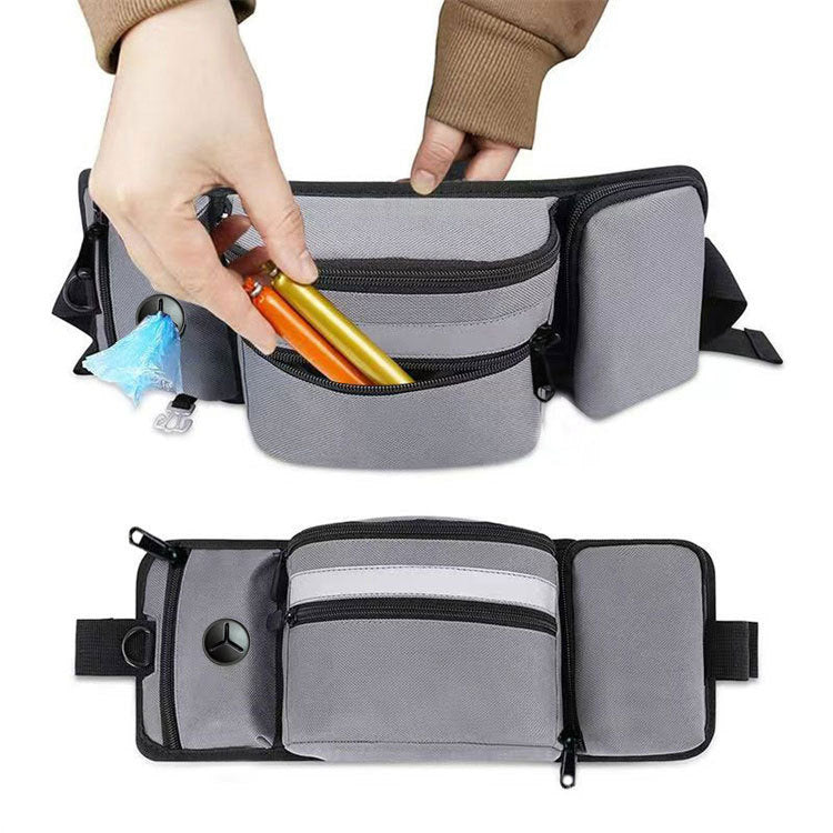 Multi-Function Dog Training Belt Bag with Water Bottle Holder - Grey V888-ELOSUNG22804