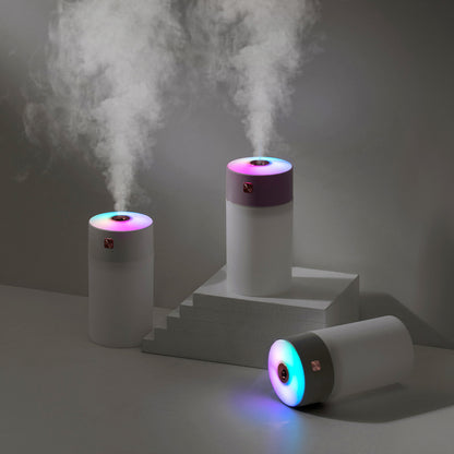 Pink 300ml USB Air Humidifier - Quiet Mini Humidifier for Bedroom, Office, Car V888-ELOSUNG22833
