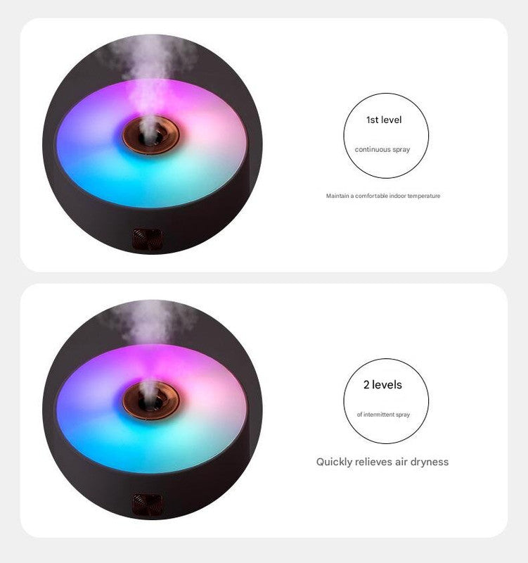 Gray 300ml USB Air Humidifier - Quiet Mini Humidifier for Bedroom, Office, Car V888-ELOSUNG22834