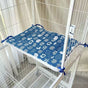 Cat Cage Platform Mat - white cat pattern on Blue background (40x60cm) V888-ELOSUNG22850