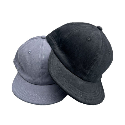 Black Minimalist Baseball Cap - Unisex Retro Streetwear Hat V888-ELOSUNG22855
