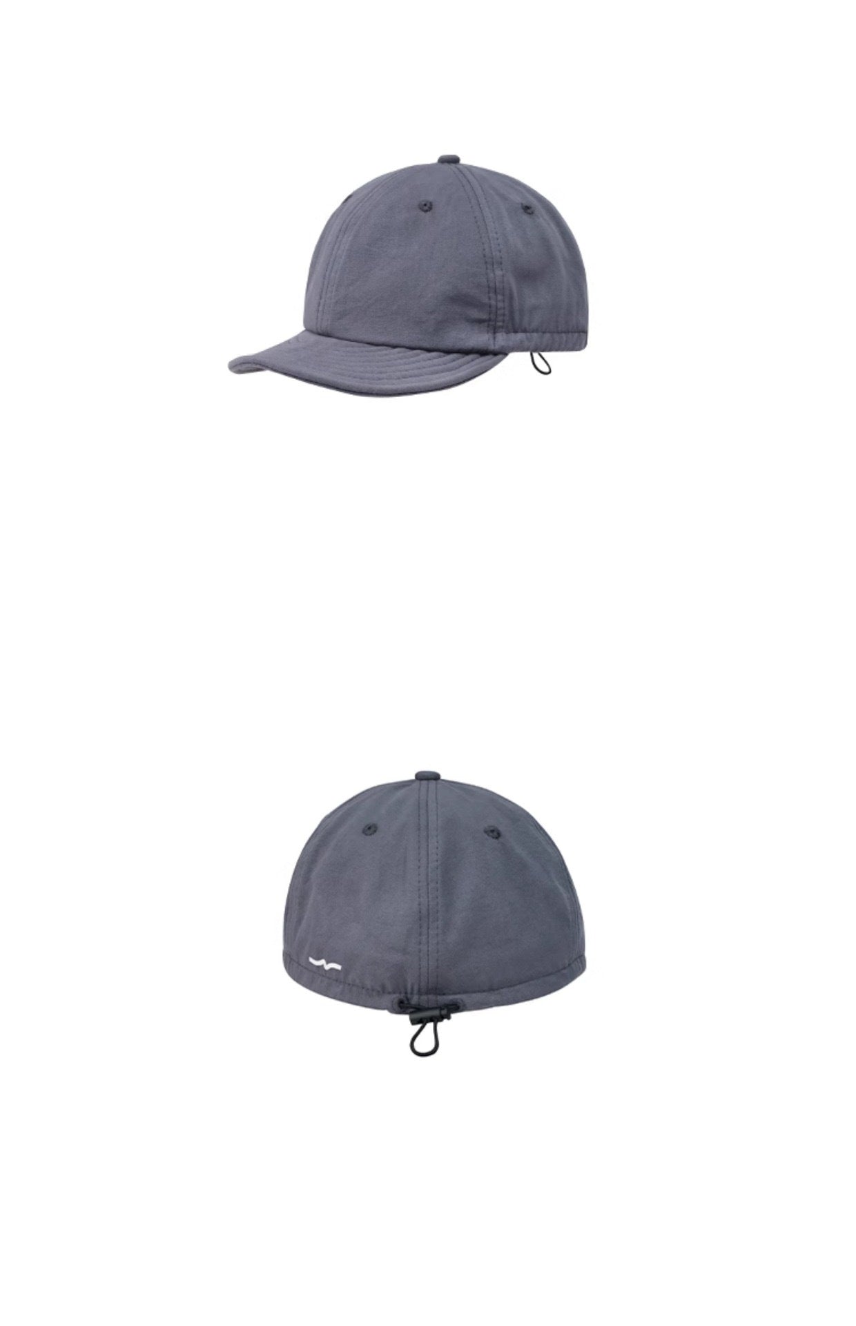 Gray Minimalist Baseball Cap - Unisex Retro Streetwear Hat V888-ELOSUNG22856
