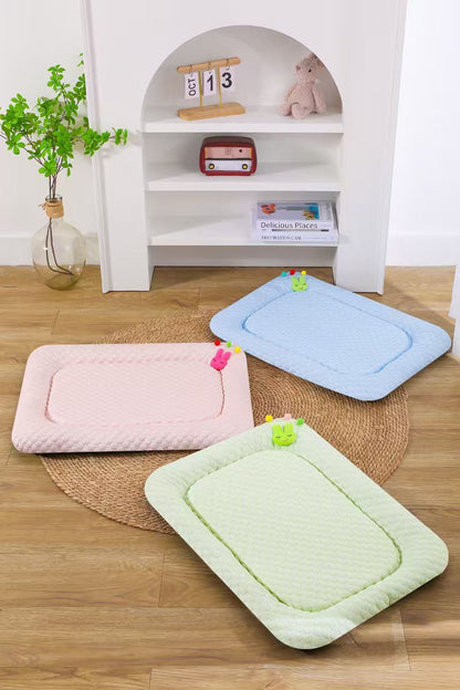 Pink Breathable Cooling Pet Mat - Ice Bean Summer Bed for Small Dogs (M : 42x58cm) V888-ELOSUNG22867