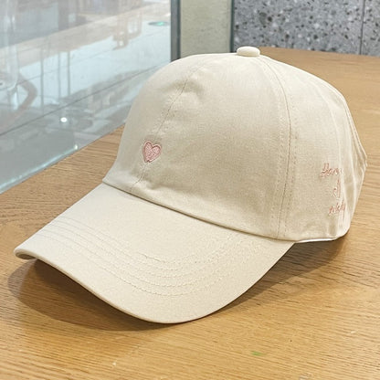 Beige Stylish Ponytail Opening Baseball Cap - Have a Nice Day" Embroidery" V888-ELOSUNG22886