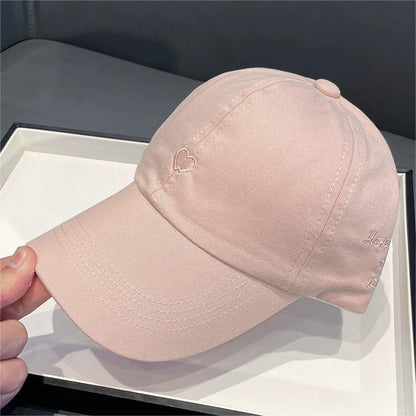 Pink Stylish Ponytail Opening Baseball Cap - Have a Nice Day" Embroidery" V888-ELOSUNG22889