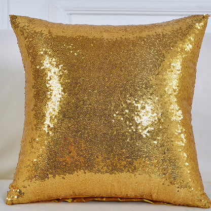 Shiny Sequin Pillowcase - Single-sided gorgeous pillowcase (Gold pair: 45x45cm) V888-ELOSUNG22894
