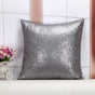 Shiny Sequin Pillowcase - Single-sided gorgeous pillowcase (Gray pair: 40x40cm) V888-ELOSUNG22898